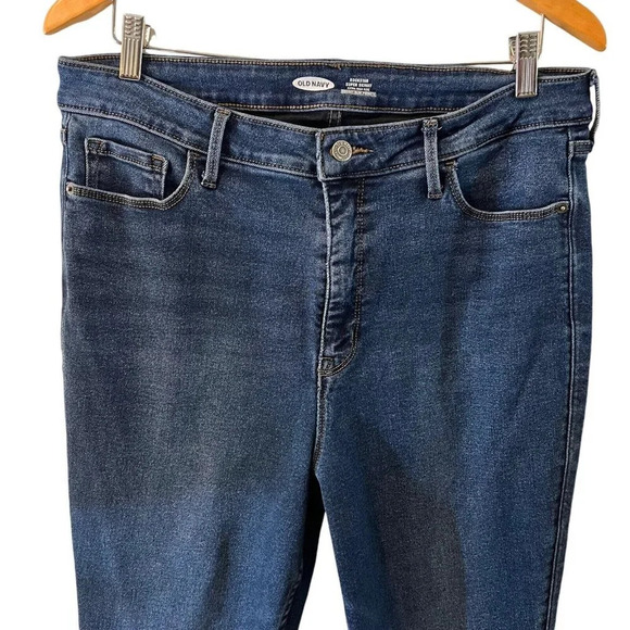 Old Navy Rockstar Super Skinny Extra High Rise Jeans Size 16 Blue Denim Stretchy - Picture 3 of 6